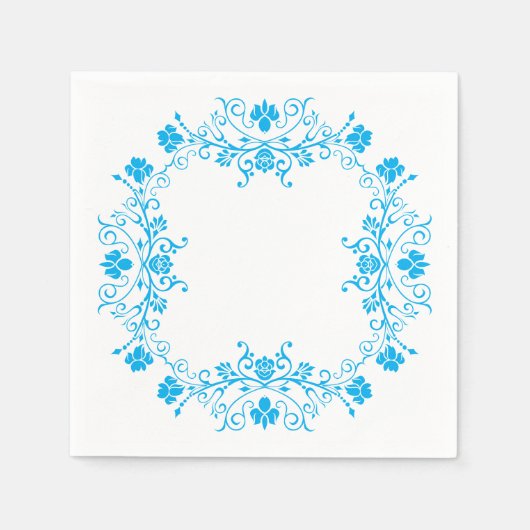 Serviette En Papier Serviettes Florales (Devant)