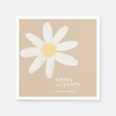 Serviette En Papier Serviettes florales Boho Daisy (Devant)