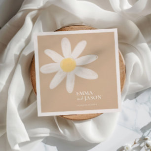 Serviette En Papier Serviettes florales Boho Daisy