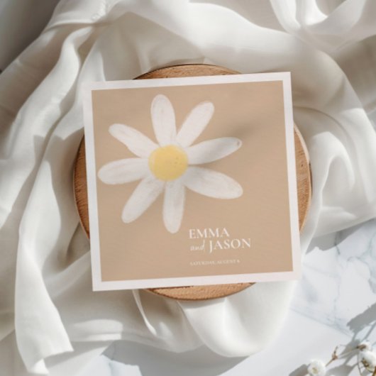 Serviette En Papier Serviettes florales Boho Daisy