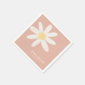 Serviette En Papier Serviettes florales Boho Rose Daisy (Coin)
