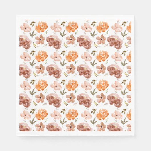 Serviette En Papier Serviettes Florales d'Automne Serviettes de Récolt (Devant)