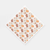 Serviette En Papier Serviettes Florales d'Automne Serviettes de Récolt (Coin)