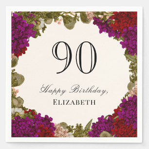 Serviette En Papier Serviettes Florales Élégantes d'Automne pour 90e A