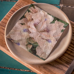 Serviette En Papier Serviettes Florales Iris Aux Lits Roses