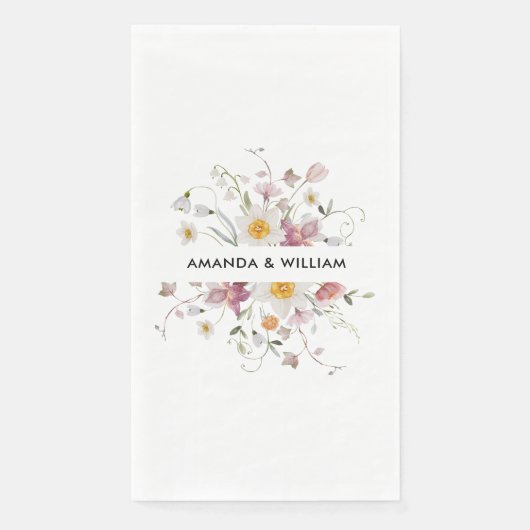 Serviette En Papier Serviettes Florales vintages (Devant)