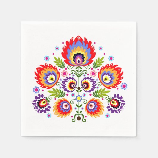 Serviette En Papier serviettes folkloriques (Devant)