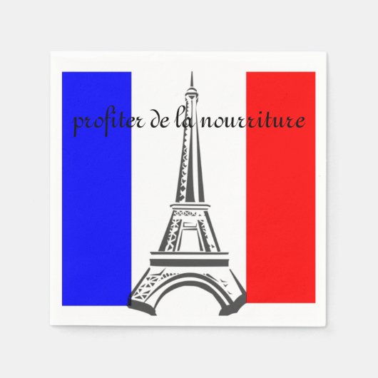 Serviette En Papier Serviettes françaises (Devant)