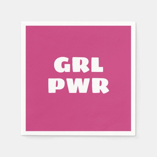 Serviette En Papier Serviettes Girl Power (Devant)