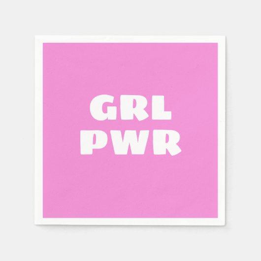 Serviette En Papier Serviettes Girl Power (Devant)