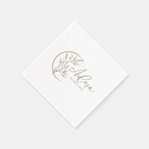 Serviette En Papier Serviettes Gold Lettre Élégante et Stylée Cheers