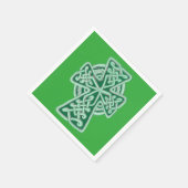 Serviette En Papier Serviettes Green Celtic Cross (Coin)