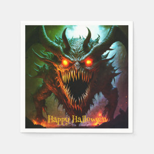 Serviette En Papier Serviettes Halloween Géant Monstre