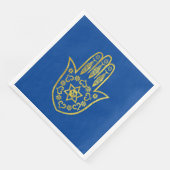 Serviette En Papier Serviettes Hamsa Gold Outline (Coin)