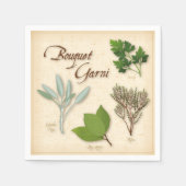 Serviette En Papier Serviettes Herb Bouquet (Devant)
