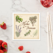 Serviette En Papier Serviettes Herbes de Provence (En situation)