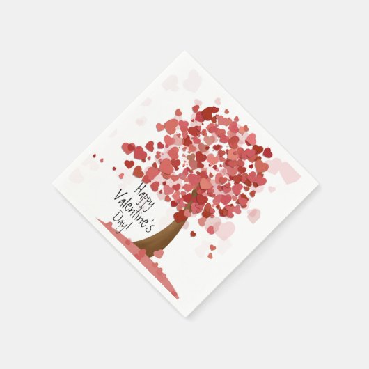 Serviette En Papier Serviettes Heureuses Saintes-Valentin (Coin)