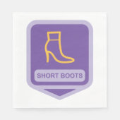 Serviette En Papier Serviettes Icône Boots Shorts (Devant)