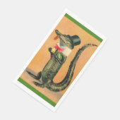Serviette En Papier Serviettes invité M. Alligator (Coin)