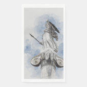Serviette En Papier Serviettes invités Statue grecque Athéna | Élégant (Devant)
