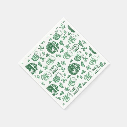 Serviette En Papier Serviettes Irlandaises en papier de charme (Coin)