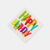 Serviette En Papier Serviettes Joyeux Anniversaire (Coin)