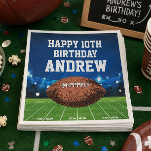 Serviette En Papier Serviettes Joyeux Anniversaire Football Sportif