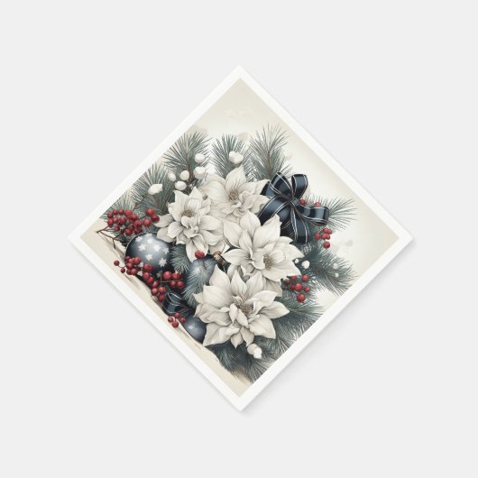 Serviette En Papier Serviettes Joyeux Noël (Coin)