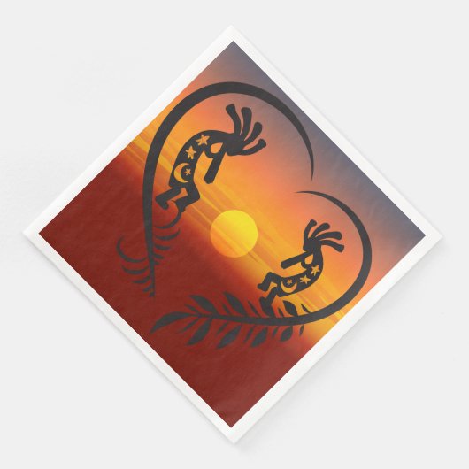 Serviette En Papier Serviettes Kokopelli du sud-ouest (Coin)