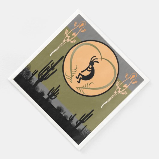 Serviette En Papier Serviettes Kokopelli du sud-ouest (Coin)