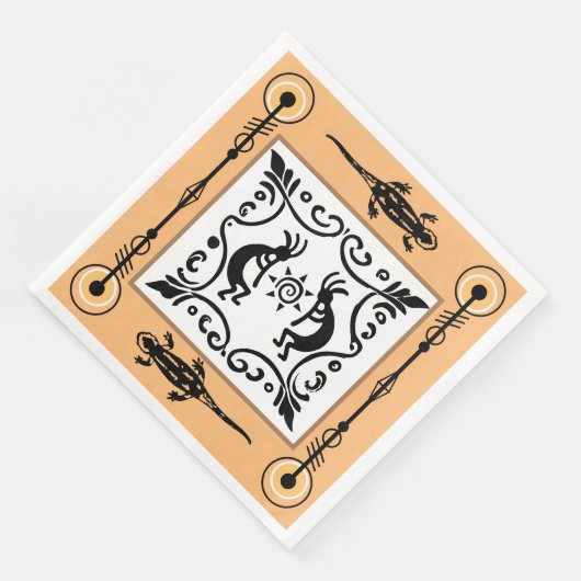 Serviette En Papier Serviettes Kokopelli du sud-ouest (Coin)