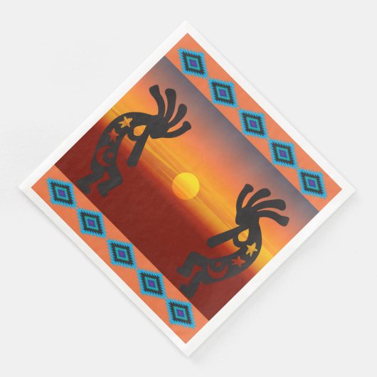 Serviette En Papier Serviettes Kokopelli du sud-ouest (Coin)