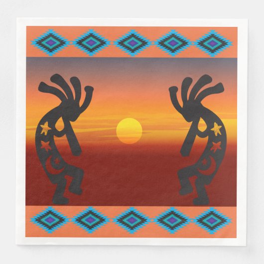Serviette En Papier Serviettes Kokopelli du sud-ouest (Devant)