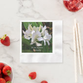 Serviette En Papier Serviettes Lily blanches (En situation)