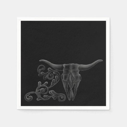 Serviette En Papier Serviettes "Longhorn Scroll" (Devant)