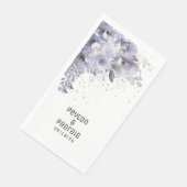 Serviette En Papier Serviettes Longue Mariage En Argent Étincelant (Coin)