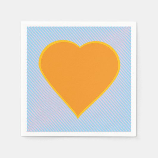 Serviette En Papier Serviettes Love Heart (Devant)