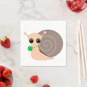 Serviette En Papier Serviettes Lucky Snail (En situation)