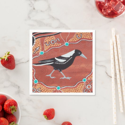 Serviette En Papier Serviettes Magpie Dream (En situation)