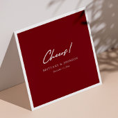 Serviette En Papier Serviettes Mariage Bourgogne personnalisées