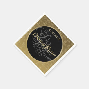 Serviette En Papier Serviettes mariage Champagne
