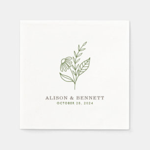 Serviette En Papier Serviettes Mariage de automne Sprig d'automne (Ver