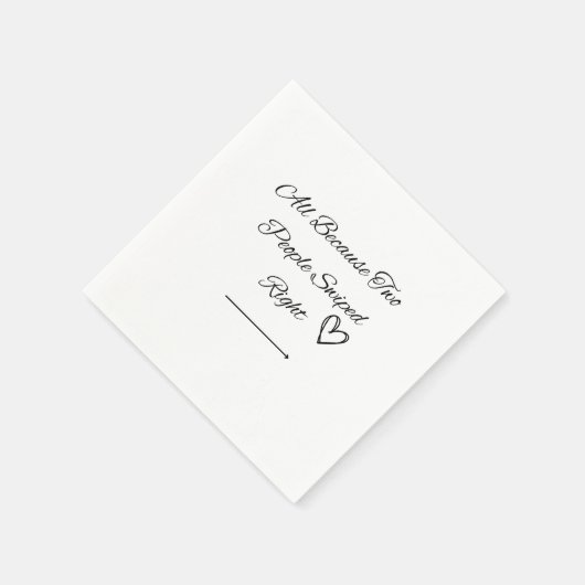 Serviette En Papier Serviettes Mariage droit (Coin)