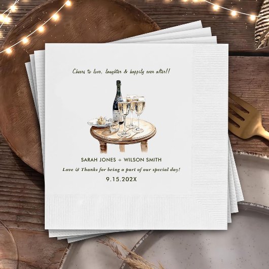 Serviette En Papier Serviettes Mariage Floral