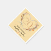 Serviette En Papier Serviettes Mariage moderne Joyeux 20e anniversaire (Coin)
