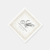 Serviette En Papier Serviettes Mariage Monogramme étoiles fantaisie (Coin)