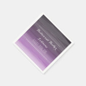 Serviette En Papier Serviettes Mariage Ombre en Plum foncé (Coin)