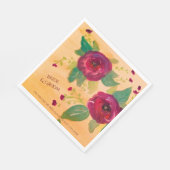 Serviette En Papier Serviettes Mariage personnalisées (Coin)