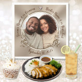 Serviette En Papier Serviettes Mariage personnalisées, avec PHOTO ou S