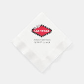 Serviette En Papier Serviettes Mariage personnalisées Las Vegas (Coin)